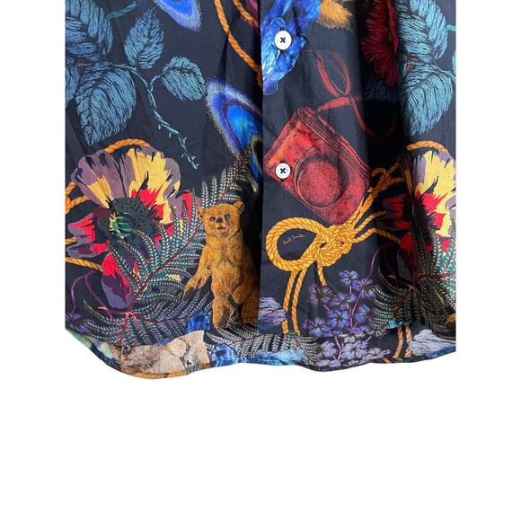 Paul Smith Explorer Print Shirt Lightweight Mens Medium - Picture 12 of 12